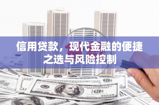 同德信用贷款，现代金融的便捷之选与风险控制