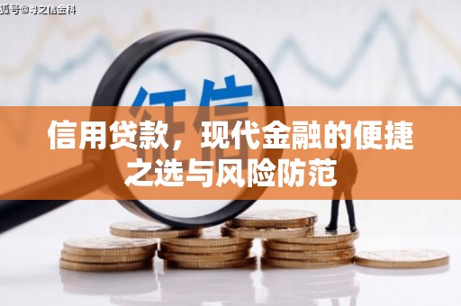同德信用贷款，现代金融的便捷之选与风险防范