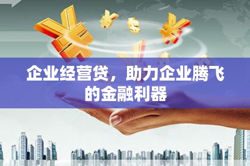 同德企业经营贷，助力企业腾飞的金融利器