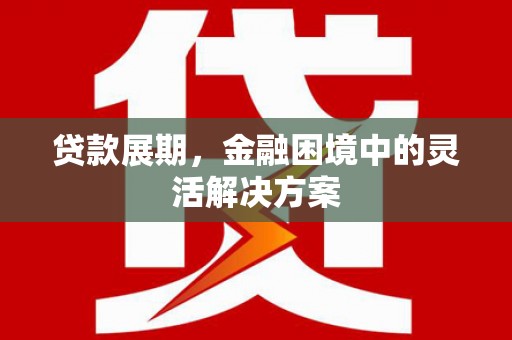 同德贷款展期，金融困境中的灵活解决方案