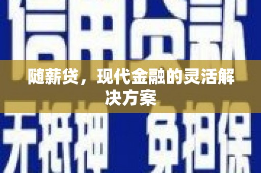 同德随薪贷，现代金融的灵活解决方案