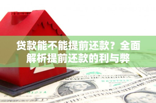 同德贷款能不能提前还款？全面解析提前还款的利与弊