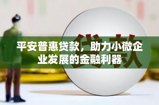 同德平安普惠贷款，助力小微企业发展的金融利器
