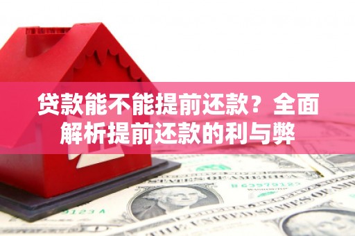 同德贷款能不能提前还款？全面解析提前还款的利与弊