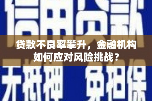 同德贷款不良率攀升，金融机构如何应对风险挑战？